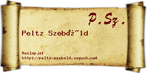 Peltz Szebáld névjegykártya